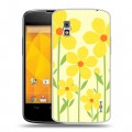 Дизайнерский пластиковый чехол для LG Google Nexus 4 Романтик цветы