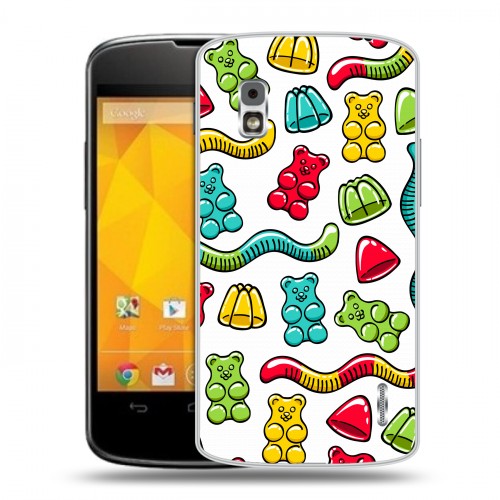 Дизайнерский пластиковый чехол для LG Google Nexus 4 Сладости