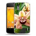 Дизайнерский пластиковый чехол для LG Google Nexus 4 Орхидеи
