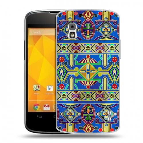 Дизайнерский пластиковый чехол для LG Google Nexus 4 Тибетские искусства