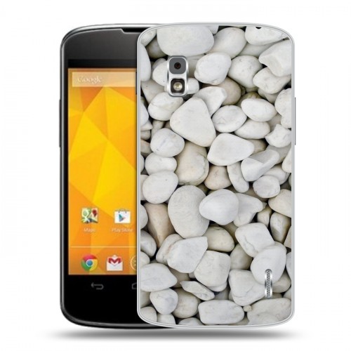 Дизайнерский пластиковый чехол для LG Google Nexus 4 Текстура камня