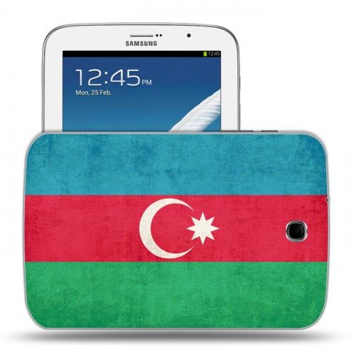 Дизайнерский силиконовый чехол для Samsung Galaxy Note 8.0 Флаг Азербайджана