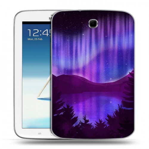 Дизайнерский силиконовый чехол для Samsung Galaxy Note 8.0 Северное сияние