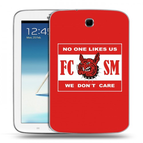 Дизайнерский силиконовый чехол для Samsung Galaxy Note 8.0 Red White Fans