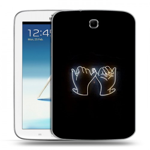 Дизайнерский силиконовый чехол для Samsung Galaxy Note 8.0 Неоновые образы