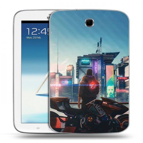 Дизайнерский силиконовый чехол для Samsung Galaxy Note 8.0 Cyberpunk 2077