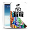 Дизайнерский силиконовый чехол для Samsung Galaxy Note 8.0 Городские символы