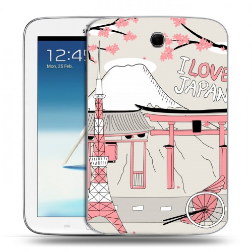 Дизайнерский силиконовый чехол для Samsung Galaxy Note 8.0 Столичные зарисовки