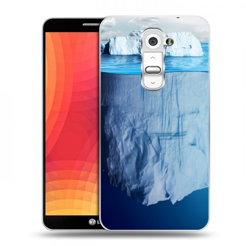 Дизайнерский силиконовый чехол для LG Optimus G2 Льды