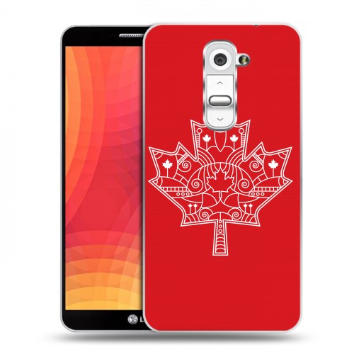 Дизайнерский пластиковый чехол для LG Optimus G2 Флаг Канады