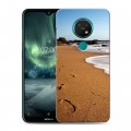 Дизайнерский силиконовый с усиленными углами чехол для Nokia 7.2 пляж