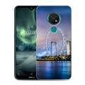 Дизайнерский силиконовый с усиленными углами чехол для Nokia 7.2 Сингапур