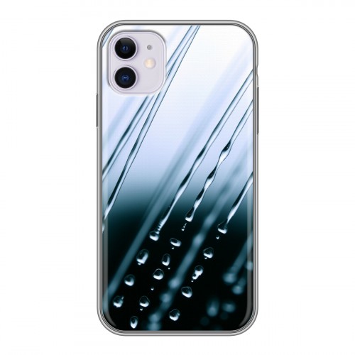 Дизайнерский пластиковый чехол для Iphone 11 Абстракции Капли