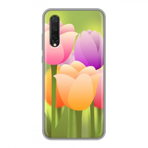 Дизайнерский силиконовый чехол для Xiaomi Mi 9 Lite Романтик цветы