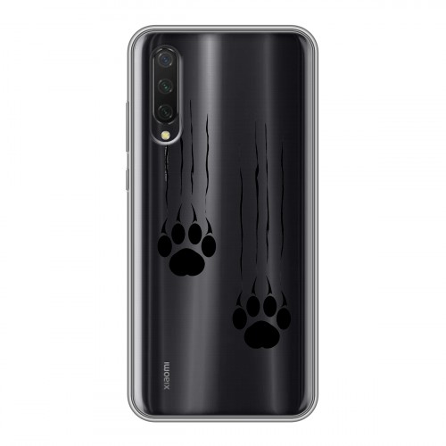 Полупрозрачный дизайнерский силиконовый с усиленными углами чехол для Xiaomi Mi 9 Lite Прозрачные кошки