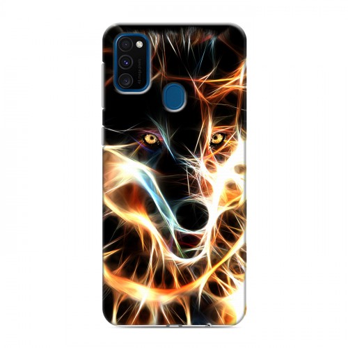 Дизайнерский силиконовый чехол для Samsung Galaxy M30s Пламенные животные
