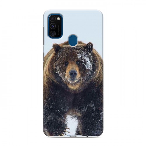 Дизайнерский силиконовый чехол для Samsung Galaxy M30s Медведь