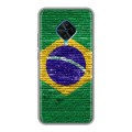 Дизайнерский силиконовый чехол для Vivo V17 Флаг Бразилии