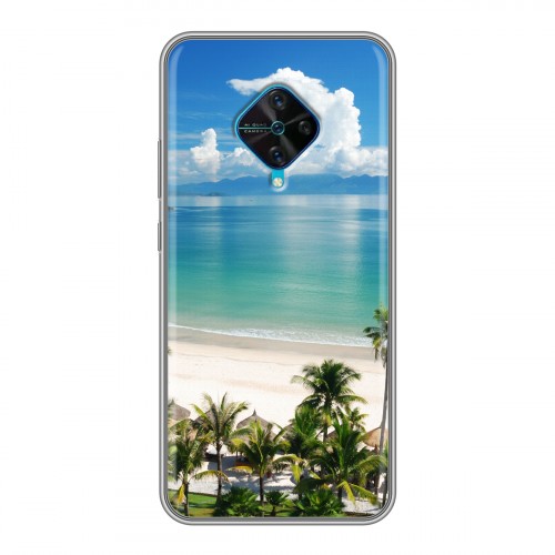 Дизайнерский силиконовый чехол для Vivo V17 Пляж