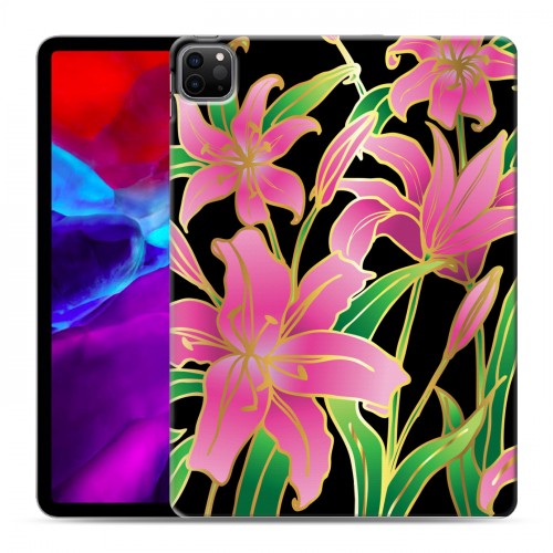 Дизайнерский силиконовый чехол для Ipad Pro 11 (2020) Люксовые цветы