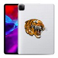 Полупрозрачный дизайнерский пластиковый чехол для Ipad Pro 11 (2020) Прозрачный тигр