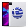 Полупрозрачный дизайнерский силиконовый чехол для Ipad Pro 11 (2020) флаг греции