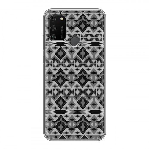 Дизайнерский силиконовый чехол для Huawei Honor 9A Ацтек камуфляж