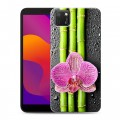 Дизайнерский силиконовый с усиленными углами чехол для Huawei Honor 9S Орхидеи