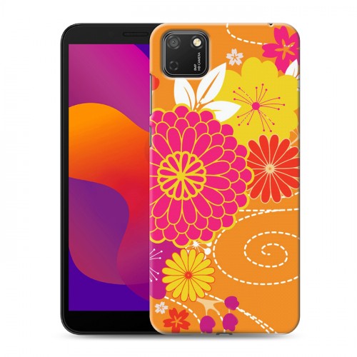 Дизайнерский силиконовый чехол для Huawei Honor 9S Цветы кимоно
