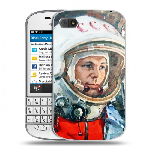 Дизайнерский пластиковый чехол для BlackBerry Q10 Космонавт
