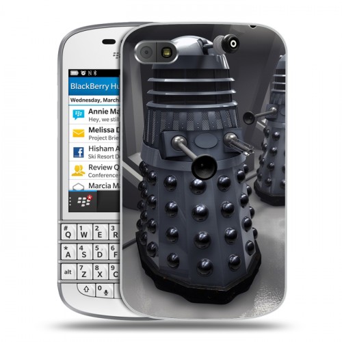Дизайнерский пластиковый чехол для BlackBerry Q10 Доктор кто