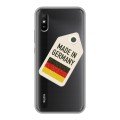 Полупрозрачный дизайнерский пластиковый чехол для Xiaomi RedMi 9A Флаг Германии