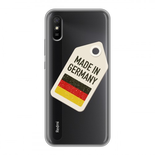 Полупрозрачный дизайнерский пластиковый чехол для Xiaomi RedMi 9A Флаг Германии