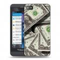 Дизайнерский пластиковый чехол для BlackBerry Z10 Текстуры денег