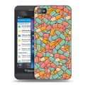 Дизайнерский пластиковый чехол для BlackBerry Z10 Разноцветные таблетки