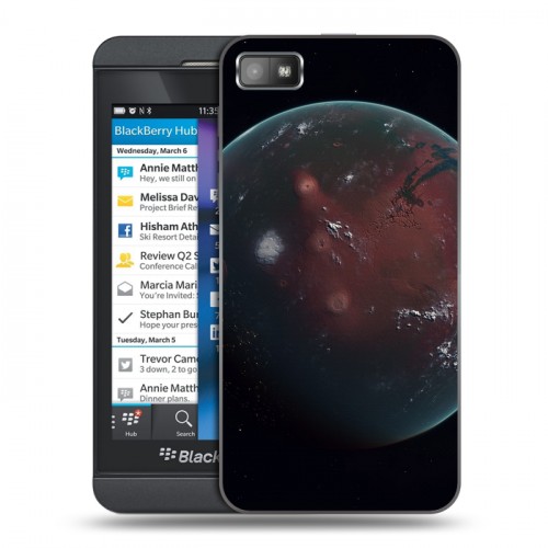Дизайнерский пластиковый чехол для BlackBerry Z10 Марс