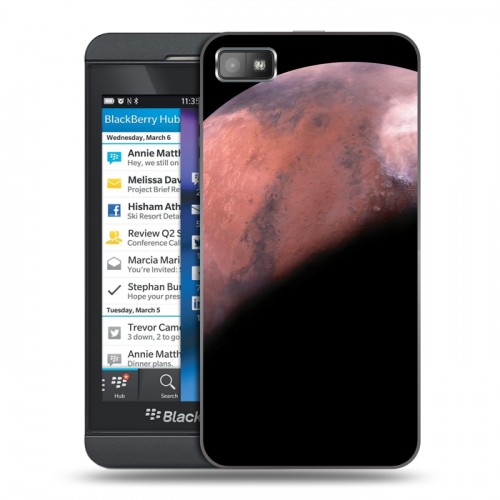 Дизайнерский пластиковый чехол для BlackBerry Z10 Марс