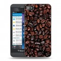 Дизайнерский пластиковый чехол для BlackBerry Z10 кофе текстуры