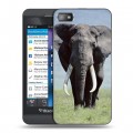 Дизайнерский пластиковый чехол для BlackBerry Z10 Слоны