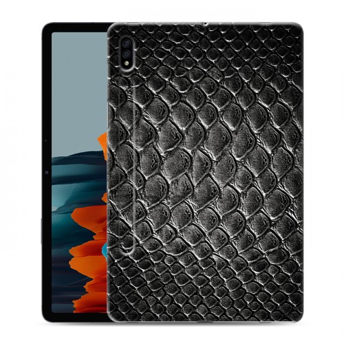 Дизайнерский силиконовый чехол для Samsung Galaxy Tab S7 Кожа змеи