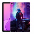 Дизайнерский силиконовый чехол для Huawei MatePad T10 Cyberpunk 2077