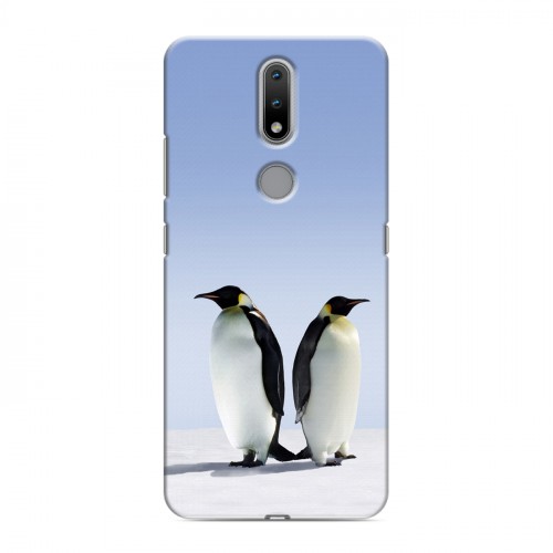 Дизайнерский силиконовый чехол для Nokia 2.4 Пингвины