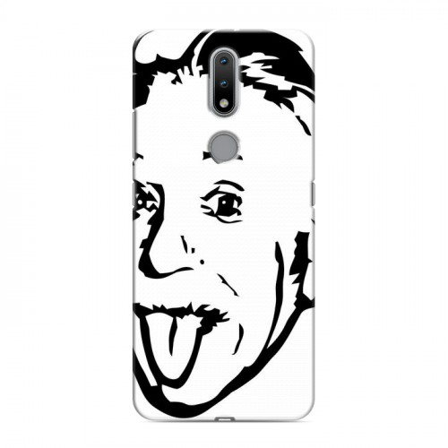 Дизайнерский силиконовый чехол для Nokia 2.4 Альберт Эйнштейн