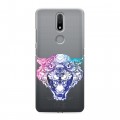 Дизайнерский силиконовый чехол для Nokia 2.4 Прозрачные леопарды