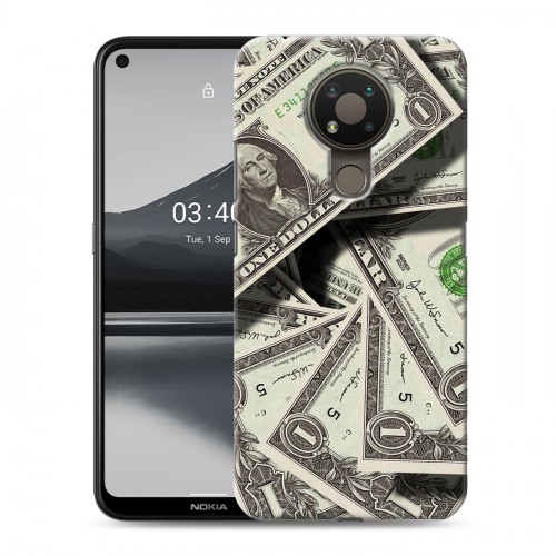 Дизайнерский силиконовый чехол для Nokia 3.4 Текстуры денег