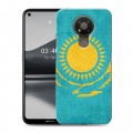 Дизайнерский силиконовый чехол для Nokia 3.4 Флаг Казахстана