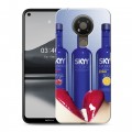 Дизайнерский силиконовый чехол для Nokia 3.4 Skyy Vodka