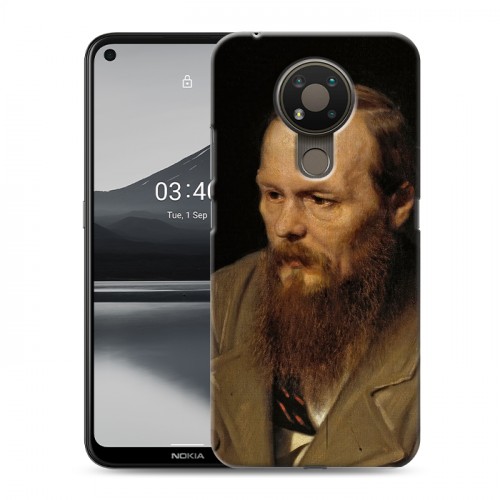 Дизайнерский силиконовый чехол для Nokia 3.4 Федор Достоевский