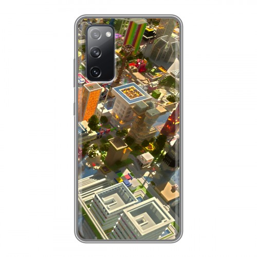 Дизайнерский силиконовый чехол для Samsung Galaxy S20 FE Minecraft