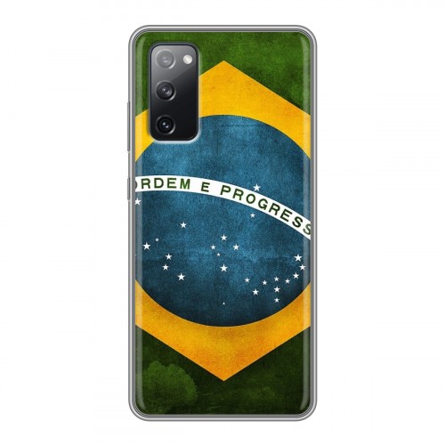 Дизайнерский силиконовый чехол для Samsung Galaxy S20 FE Флаг Бразилии
